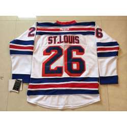 New York Rangers #26 Martin St.Louis White Jerseys