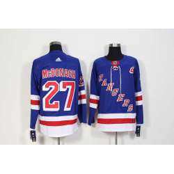 New York Rangers #27 Ryan McDonagh Blue Adidas Stitched Jersey