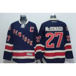 New York Rangers #27 Ryan McDonagh Dark Blue Jerseys
