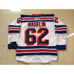 New York Rangers #62 Carl Hagelin White Jerseys