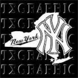 New York Yankees Home State Vinyl Sticker