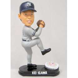 New York Yankees Kei Igawa Forever Collectibles Blatinum Bobblehead (Road) CO
