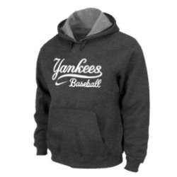 New York Yankees Pullover Hoodie D.Grey
