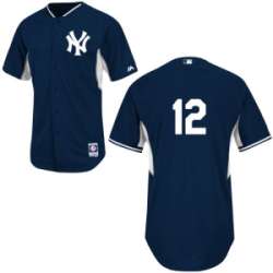 New York Yankees #12 Eduardo Nunez 2014 Batting Practice Baseball Jerseys