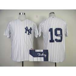 New York Yankees #19 White Signature Edition Jerseys