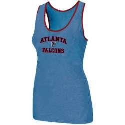 Nike Atlanta Falcons Heart x26 Soul Tri-Blend Racerback stretch Tank Top L.Blue