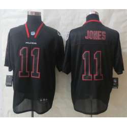 Nike Atlanta Falcons #11 Jones Lights Out Black Elite Jersey