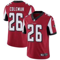 Nike Atlanta Falcons #26 Tevin Coleman Red Team Color NFL Vapor Untouchable Limited Jersey