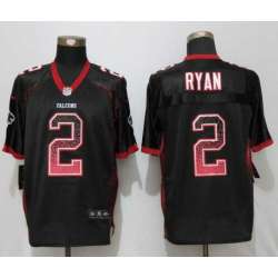 Nike Atlanta Falcons #2 Matt Ryan Black Drift Fashion Elite Stitched Jersey