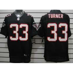Nike Atlanta Falcons #33 Michael Turner Black Elite Jerseys