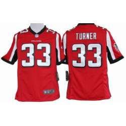 Nike Atlanta Falcons #33 Michael Turner Red Game Jerseys