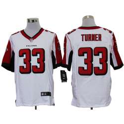 Nike Atlanta Falcons #33 Michael Turner White Elite Jerseys