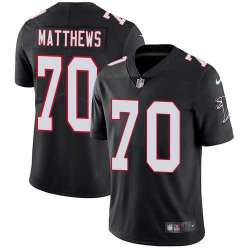 Nike Atlanta Falcons #70 Jake Matthews Black Alternate NFL Vapor Untouchable Limited Jersey