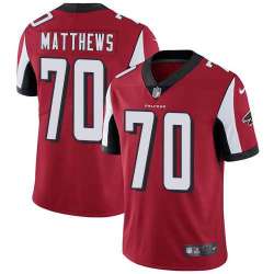 Nike Atlanta Falcons #70 Jake Matthews Red Team Color NFL Vapor Untouchable Limited Jersey