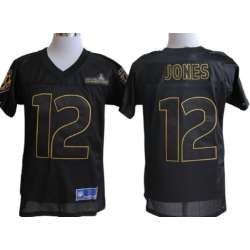 Nike Baltimore Ravens #12 Jacoby Jones Super Bowl XLVII Champions Black Elite Jerseys