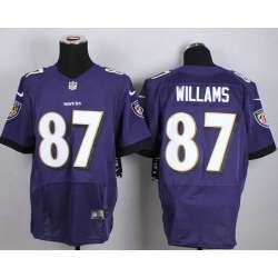 Nike Baltimore Ravens #18 Willams Purple Team Color Men's NFL Elite Jersey DingZhi