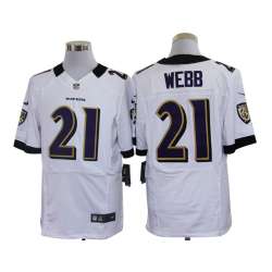 Nike Baltimore Ravens #21 Lardarius Webb White Elite Jerseys