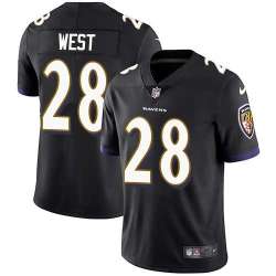 Nike Baltimore Ravens #28 Terrance West Black Alternate NFL Vapor Untouchable Limited Jersey