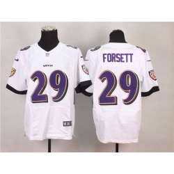 Nike Baltimore Ravens #29 Forsett 2014 White Team Color Men's NFL Elite Jersey DingZhi