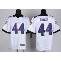 Nike Baltimore Ravens #44 Vonta Leach White Elite Jerseys