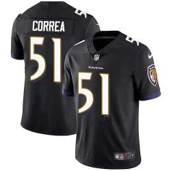 Nike Baltimore Ravens #51 Kamalei Correa Black Alternate NFL Vapor Untouchable Limited Jersey
