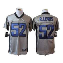 Nike Baltimore Ravens #52 Ray Lewis Gray Elite Jerseys