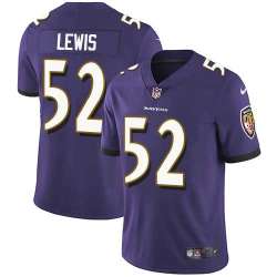 Nike Baltimore Ravens #52 Ray Lewis Purple Team Color NFL Vapor Untouchable Limited Jersey