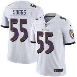 Nike Baltimore Ravens #55 Terrell Suggs White NFL Vapor Untouchable Limited Jersey