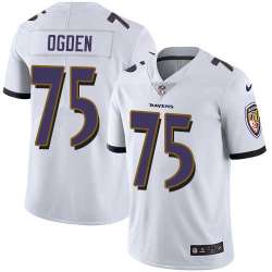 Nike Baltimore Ravens #75 Jonathan Ogden White NFL Vapor Untouchable Limited Jersey