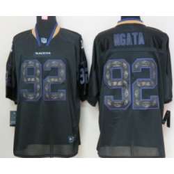 Nike Baltimore Ravens #92 Haloti Ngata Lights Out Black Ornamented Elite Jerseys