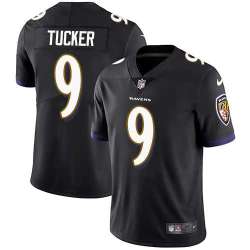 Nike Baltimore Ravens #9 Justin Tucker Black Alternate NFL Vapor Untouchable Limited Jersey