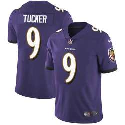 Nike Baltimore Ravens #9 Justin Tucker Purple Team Color NFL Vapor Untouchable Limited Jersey
