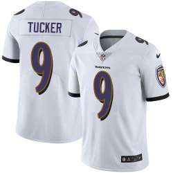 Nike Baltimore Ravens #9 Justin Tucker White NFL Vapor Untouchable Limited Jersey