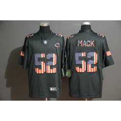 Nike Bears 52 Khalil Mack 2019 Black Salute To Service USA Flag Fashion Limited Jersey