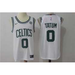 Nike Boston Celtics #0 Jayson Tatum White Stitched NBA Jersey