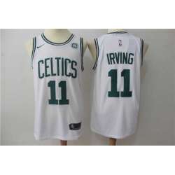 Nike Boston Celtics #11 Kyrie Irving White Swingman Stitched NBA Jersey
