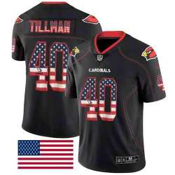 Nike Cardinals 40 Pat Tillman Black USA Flag Fashion Limited Jersey Dyin