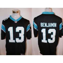 Nike Carolina Panthers #13 Kelvin Benjamin Black Team Color Stitched Game Jersey