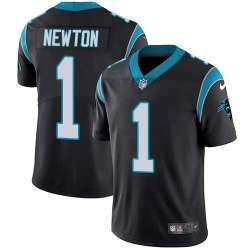 Nike Carolina Panthers #1 Cam Newton Black Team Color NFL Vapor Untouchable Limited Jersey