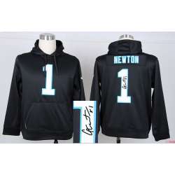 Nike Carolina Panthers #1 Cam Newton Signature Edition Hoodie Black