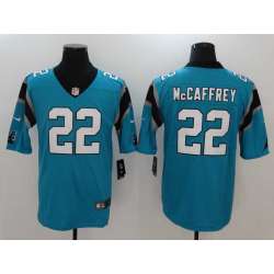 Nike Carolina Panthers #22 Christian McCaffrey Blue Vapor Untouchable Player Limited Jerseys