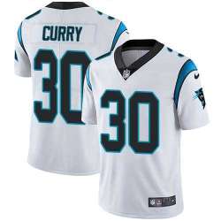 Nike Carolina Panthers #30 Stephen Curry White NFL Vapor Untouchable Limited Jersey