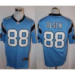 Nike Carolina Panthers #88 Greg Olsen Blue Team Color Stitched Game Jersey