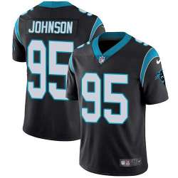 Nike Carolina Panthers #95 Charles Johnson Black Team Color NFL Vapor Untouchable Limited Jersey