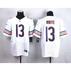 Nike Chicago Bears #13 Kevin White White Team Color Men\'s NFL Elite Jersey DingZhi