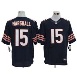 Nike Chicago Bears #15 Brandon Marshall Blue ELITE Jerseys