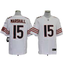 Nike Chicago Bears #15 Brandon Marshall White ELite Jerseys