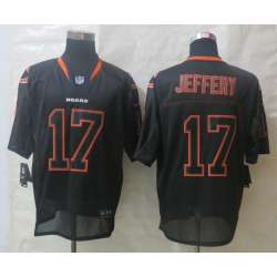 Nike Chicago Bears #17 Jeffery Lights Out Black Elite Jerseys