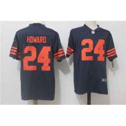 Nike Chicago Bears #24 Jordan Howard Navy Blue-Orange Vapor Untouchable Player Limited Jerseys
