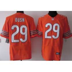 Nike Chicago Bears #29 Michael Bush Orange Elite Jerseys